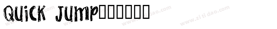 Quick Jump字体转换